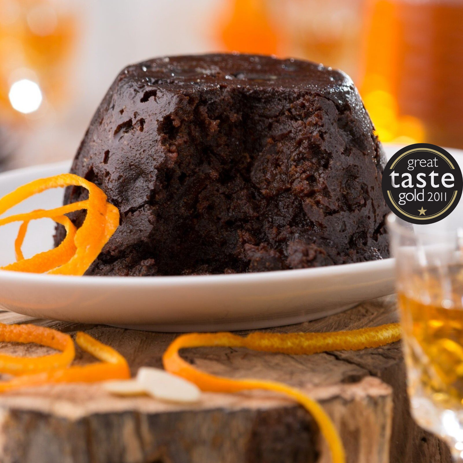 Gluten Free Christmas Pudding with Good Taste Logo