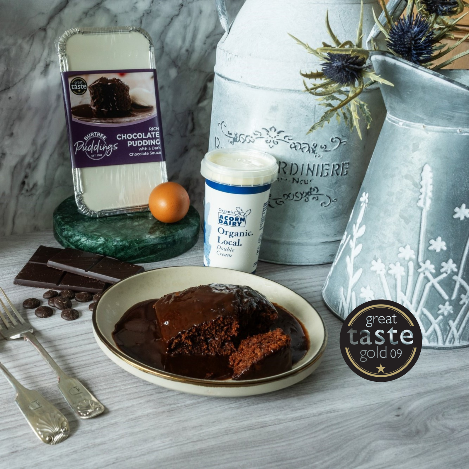 Rich Chocolate Pudding Burtree Puddings Great Taste Award